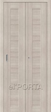 Дверь el'Porta складная Porta X 21 Cappuccino Veralinga экошпон