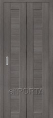 Дверь el'Porta складная Porta X 21 Grey Veralinga экошпон
