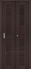 Дверь el'Porta складная Porta X 21 Wenge Veralinga экошпон