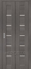 Дверь el'Porta складная Porta X 22 Grey Veralinga экошпон
