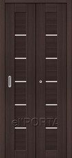 Дверь el'Porta складная Porta X 22 Wenge Veralinga экошпон