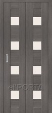 Дверь el'Porta складная Porta X 23 Grey Veralinga экошпон