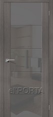 Дверь el'Porta Vetro V4 S Grey Veralinga экошпон