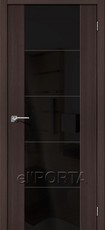 Дверь el'Porta Vetro V4 BS Wenge Veralinga экошпон