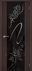 Дверь el'Porta Soft S-13 Stamp Wenge Veralinga экошпон